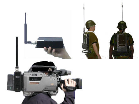 COFDM无线图像传输 单兵背负扣板式发射器
