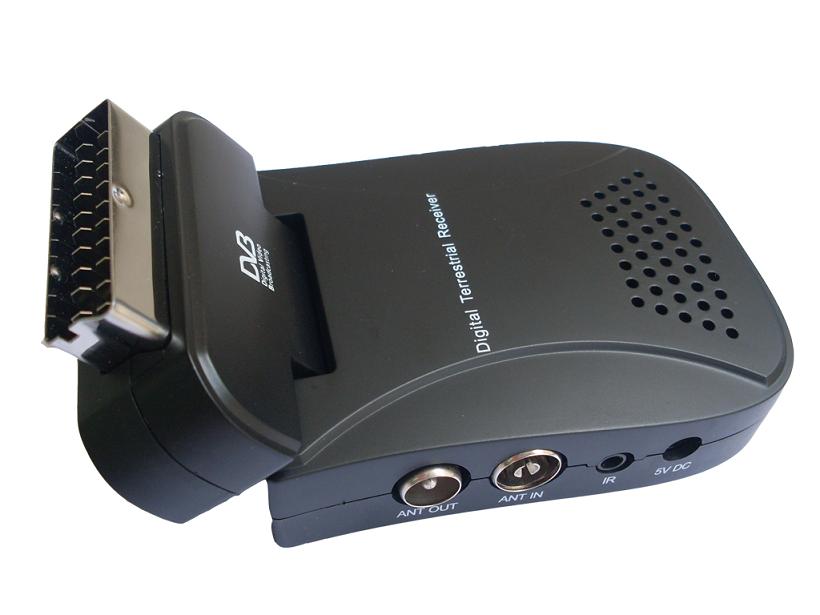 厂家供应SCART DVB-T 无线数字电视盒 电视接收器 电视卡