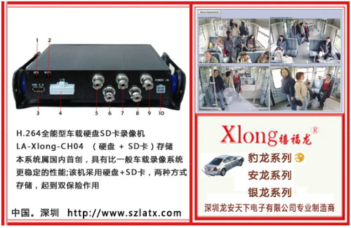  H.264全能型车载硬盘SD卡录像机生产厂家