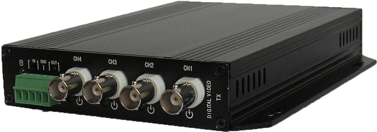 OVT-4路视频1路数据光端机