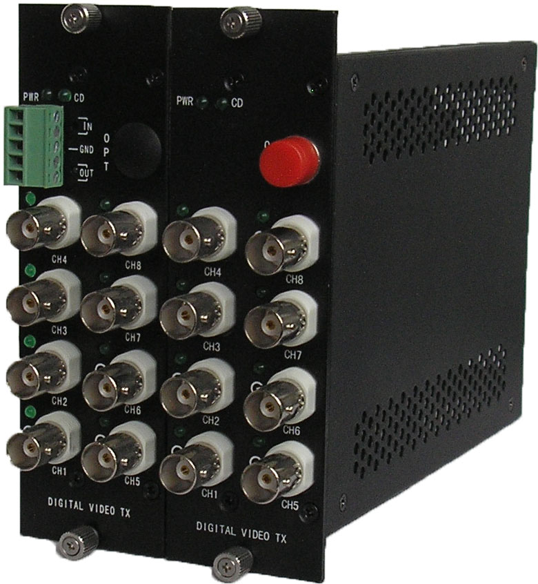 OVT-16路视频1数据光端机