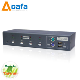 Acafa KF04 KVM自由介面电脑切换器 台湾制造