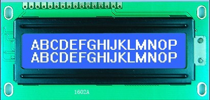 数字录像主机1602字符点阵LCD显示屏