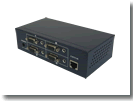 VGA网线延长器1进4出接收器VGA视频传输器/鹏讯视威