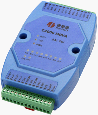 0-5V电压信号转485,模拟量采集模块,2路开关量输入模块