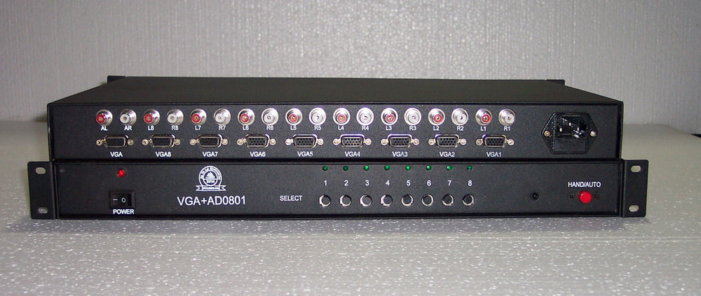 VGA+AD0801混合切换器