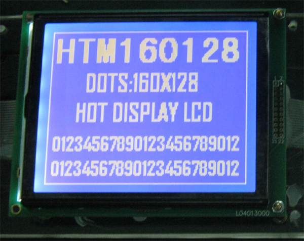 智能包装仪表LCD显示屏160128