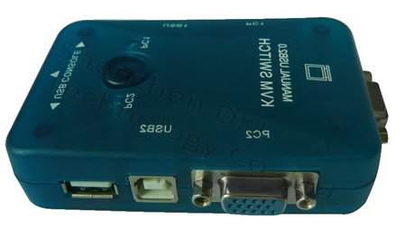 USB接口KVM切换器2切1胶壳