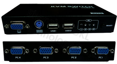 USB接口KVM切换器4切1
