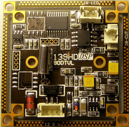 彩色CMOS板-800线IR-CUT可选 OV139P 高清机板