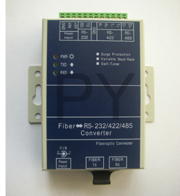 工业级RS-232/485/422转光纤（单纤）接线端子式