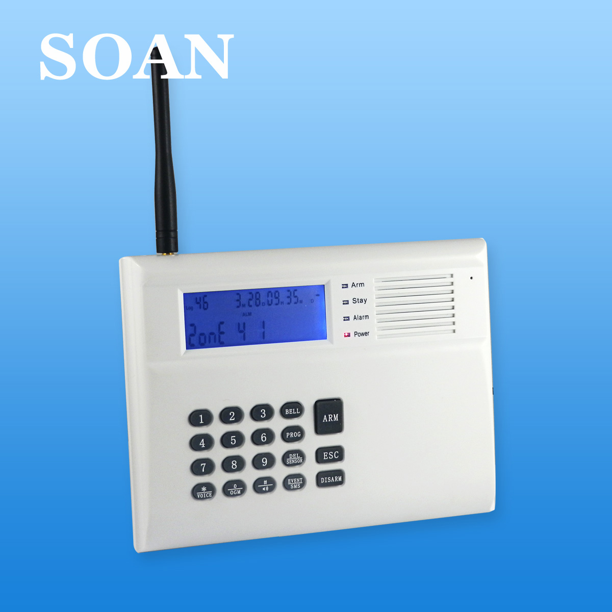 索安 SN2300G 插手机卡/电话线双网GSM防盗报警器 厂家直销