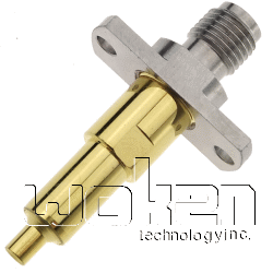 6GHz 50Ω 126310/Gold-SMA(F)/Stainless 2Hole Flange Adapter