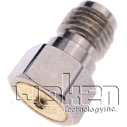 6GHz 50Ω IP4(F)/Stainless Plated Gold-SMA(F)/Nickel Adapter