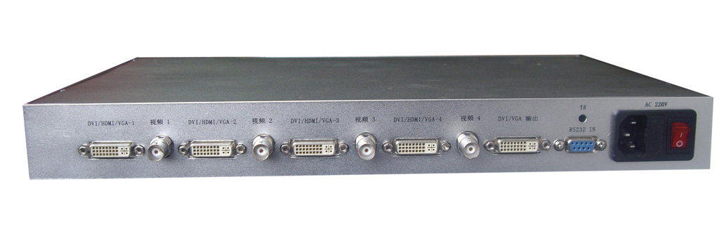 4路DVI/HDMI/VGA/AV画面分割器