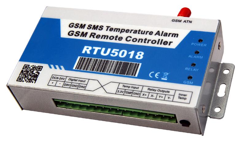 GSM短信温度报警控制器（2DIN,2Dout,1Temp）