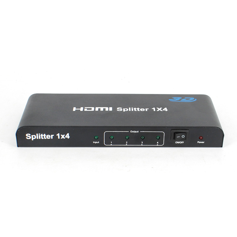HDMI分配器 一分四 HDMI splitter 支持3D 1080