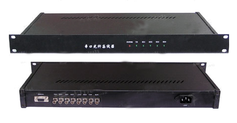 RS232/485/422转光纤 串口1进4出光纤集线器星型连接 光纤收发器