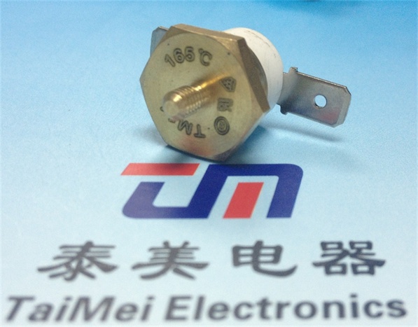 六角螺纹铜温控器，TM22螺纹铜头突跳式温控器，螺纹铜头温度开关 