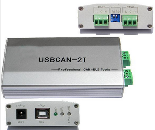 USBCAN-2I 双路带隔离工业级智能CAN接口卡 USB转CAN CAN卡