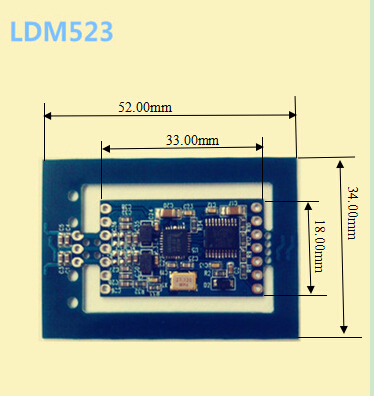 LDM523非接触式IC卡会员卡读卡器支持二代X读取ID 射频卡会员读写器