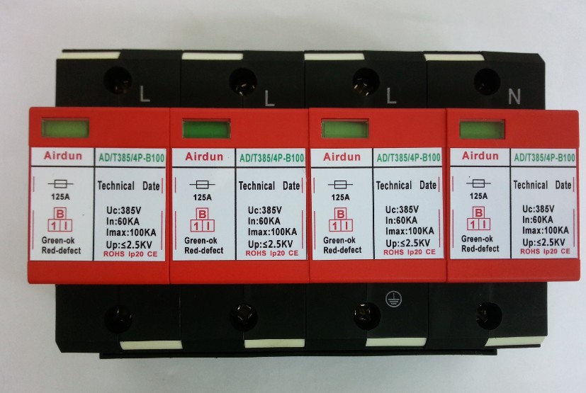三相电源防雷器:AD/T385/4P-B100