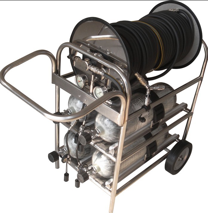 空气呼吸器CGW4-T4瓶6.8升推车长管空气呼吸器，威尔品牌