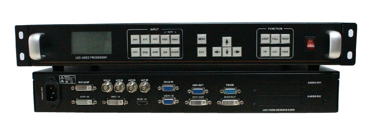无缝切换 高清全彩LED视频处理器（带SDI接口）--9路信号输入