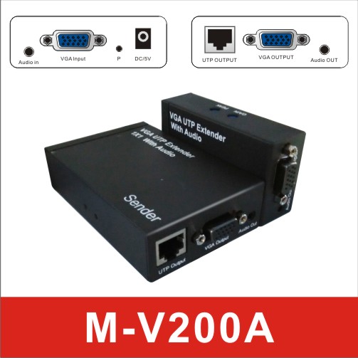 200米VGA音视频延长器，带本地端，生产厂家报价   M-V200A