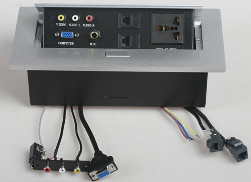 带线免焊接会议桌面插座 多功能信息盒 视频会议多功能插座