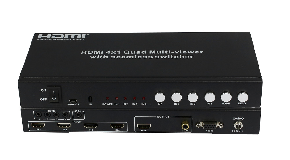 HDMI四画面分割器/画面切割器/切割器/合成器/分屏器