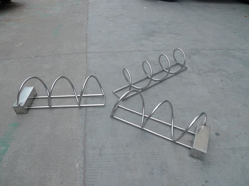 自由组合螺旋式自行车停车架的用途及安装说明