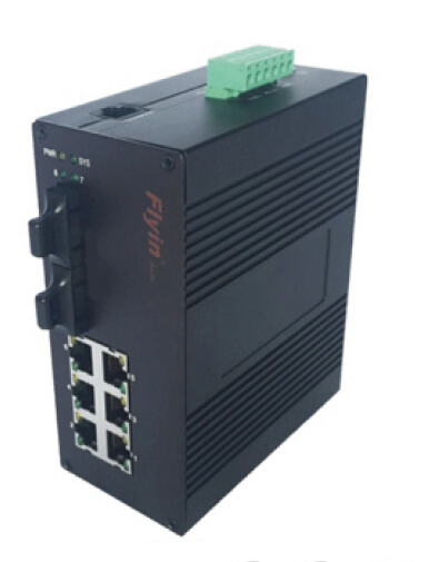 FLY-IMC-P2F6T 工业级百兆2光6光纤交换机