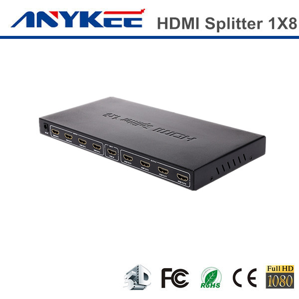 HDMI分配器1分8， EP方案4K*2K 1080P 