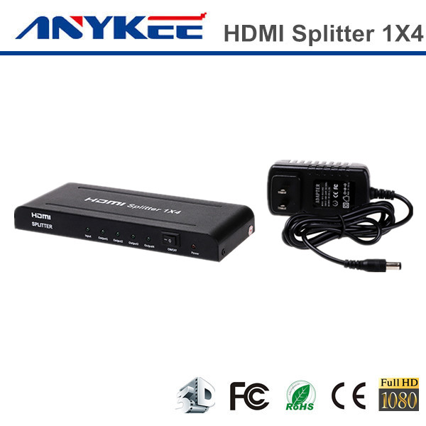 HDMI分配器1分4，11080P