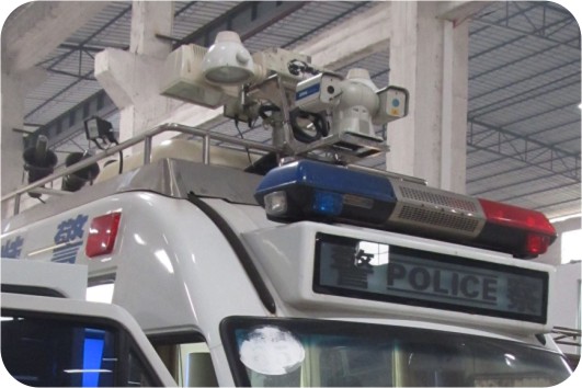应急指挥车载监控、3G车载云台激光夜视摄像机