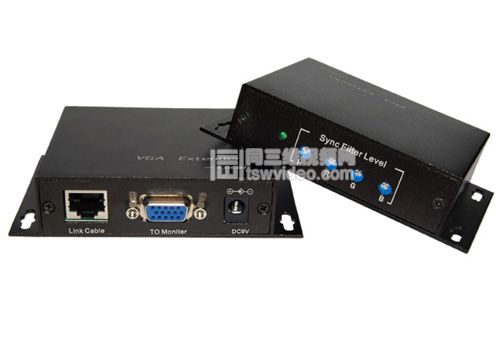 视频延长器延长VGA信号-远距离传输300米