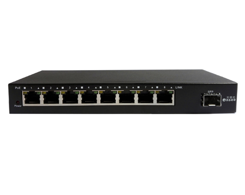 9口光纤POE交换机8FE(PoE)+1SFP（TSD-S1009FPE-XS）