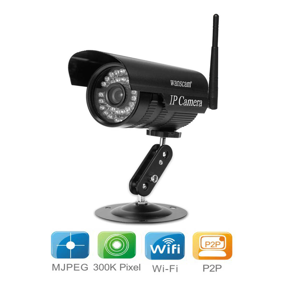 JW0011 wanscam ebay爆款 手机观看 室外防水无线IP网络摄像机