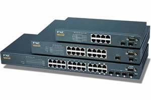 FXC50xxB系列 10/18/24 Port 10/100/1000Mbps +4个千兆SFP 二层交换机