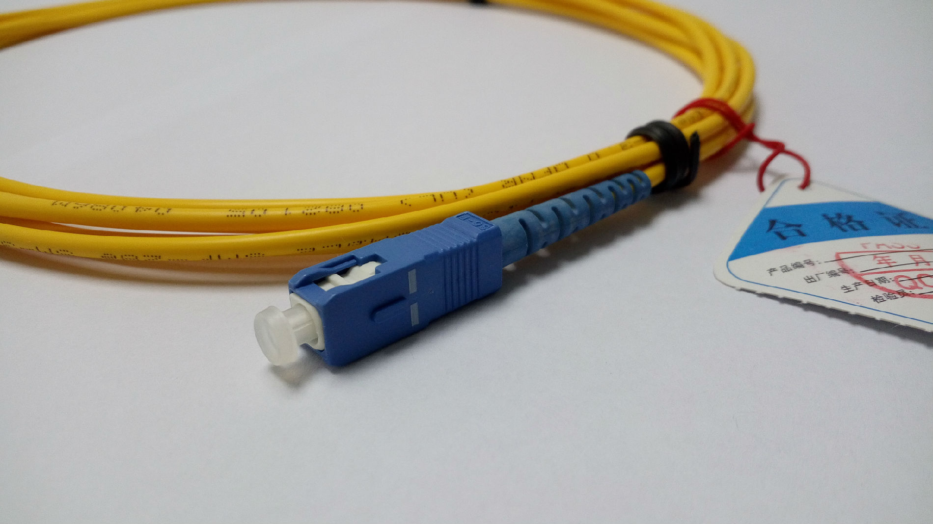广州汉信 SC光纤跳线 1.5米 3米 单模单芯 可作尾纤使用