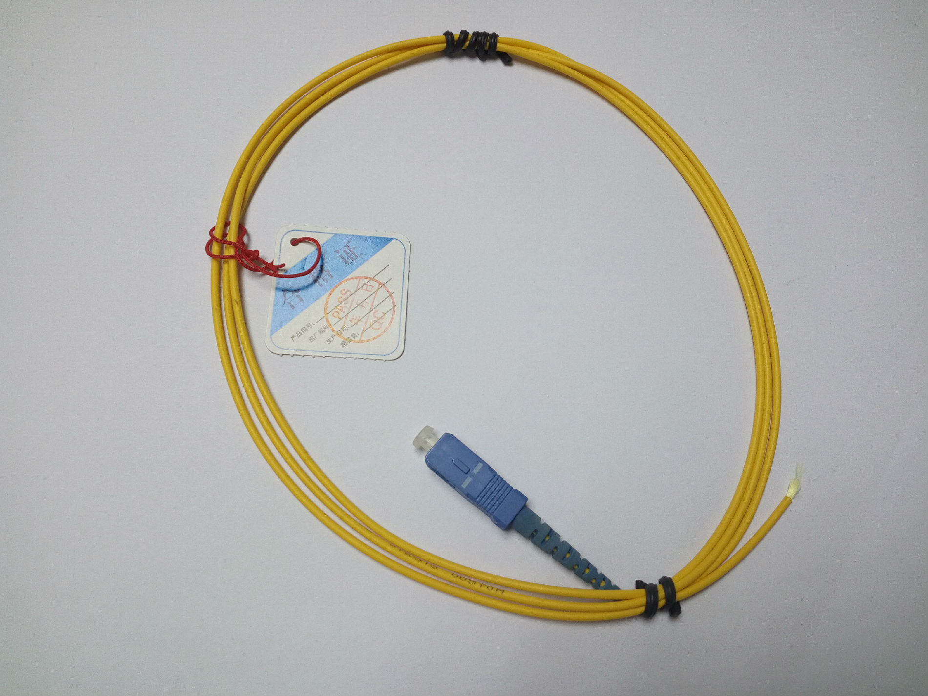 汉信光缆 SC接头 1.5米单模尾纤 线2.00mm 