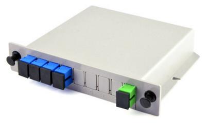 PLC插片式光分路器1分4插卡式SC尾纤式光纤分路器电信级