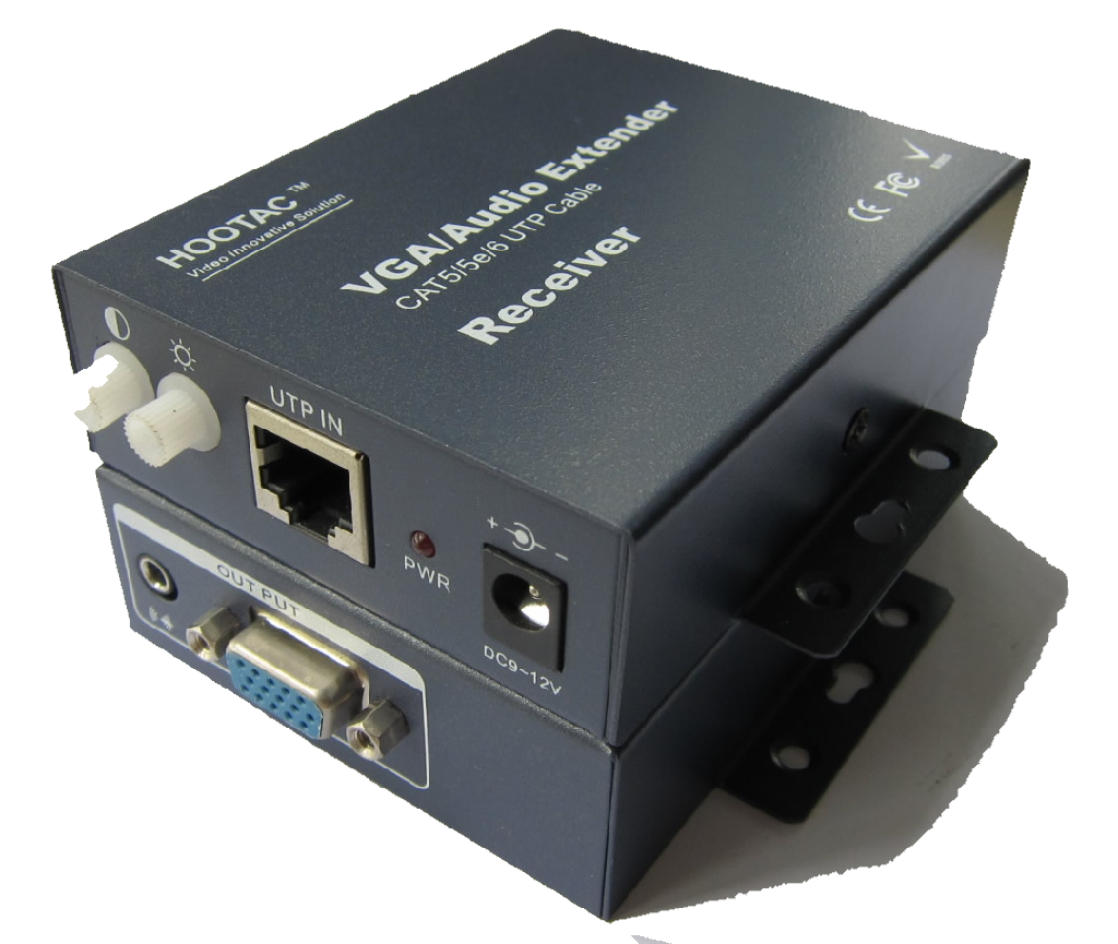 浩泰原装正器1080P高清VGA转RJ网线延长器 DVR专用VGA延长器