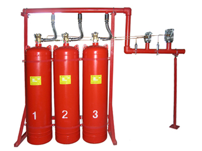 汉中气体灭火、QMQ4.2/70N七氟丙烷有管网装置