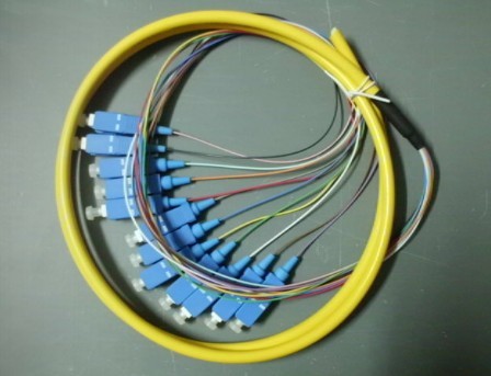 12色单模束状尾纤 1.5米FC、SC、LC、ST