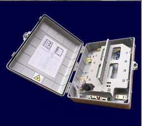 SMC光纤分纤箱 12芯光纤分纤箱 光纤配线箱分线盒