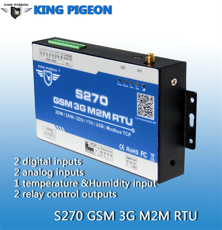 S270 GSM GPRS 3G远程控制终端 水泵控制器 发电机控制器 报警控制器