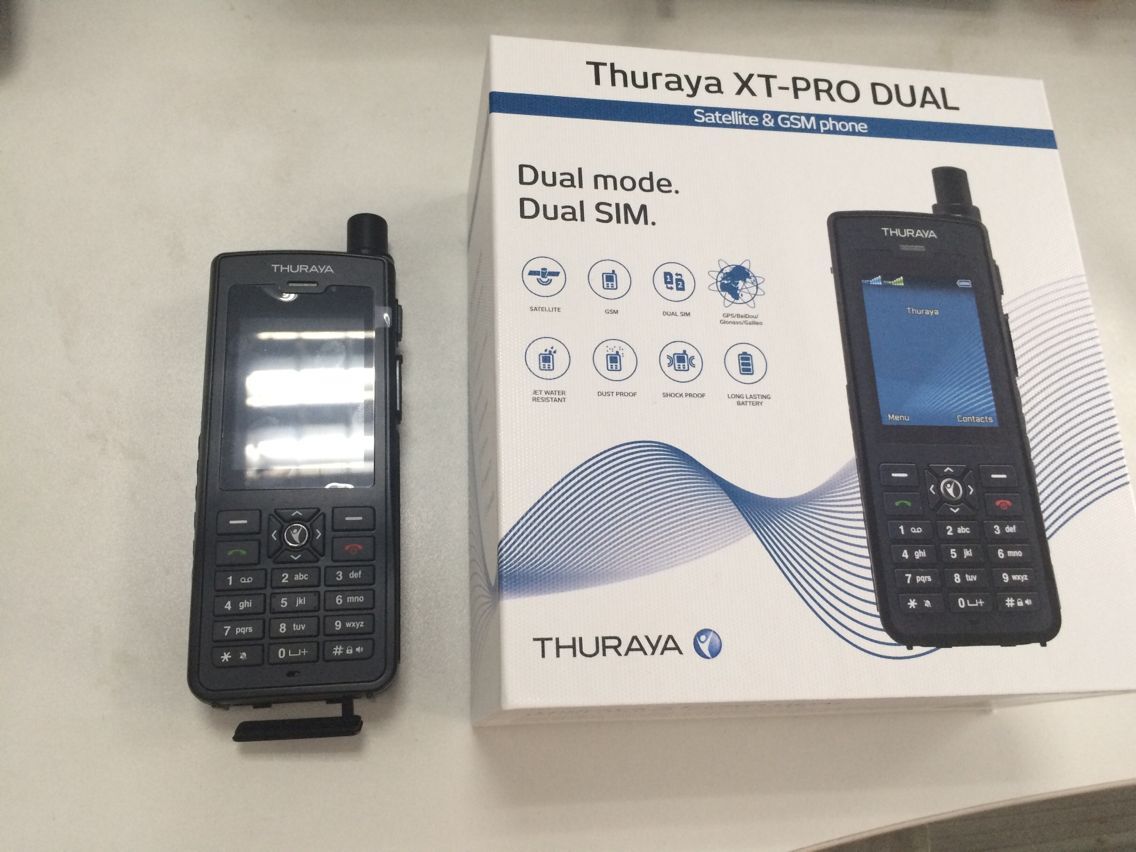 双模卫星电话可以放普通手机卡thuraya xt-produal