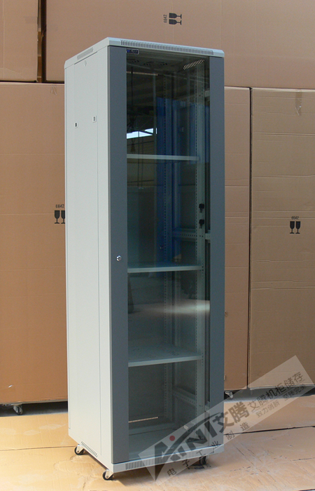 32U机柜 1.6米网络机柜 标准19寸机柜 交换机机柜 AF6632 玻璃门